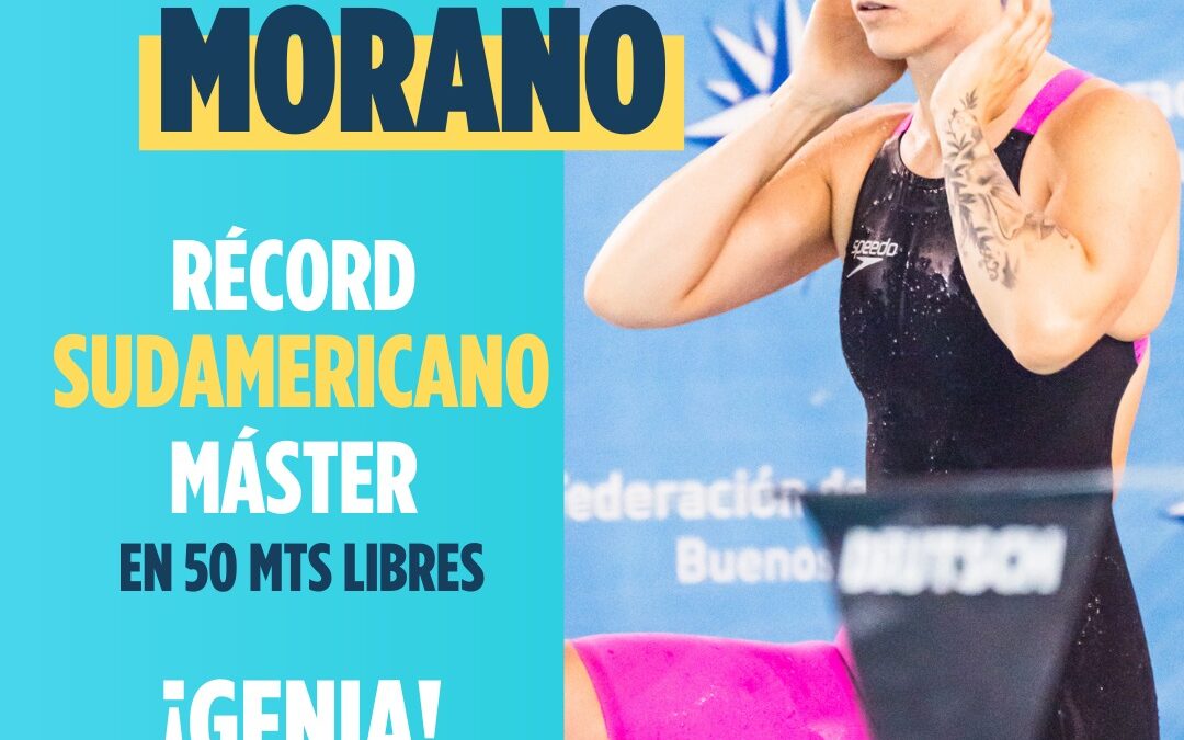 nuevo récord sudamericano máster en 50 libres – manuela morano